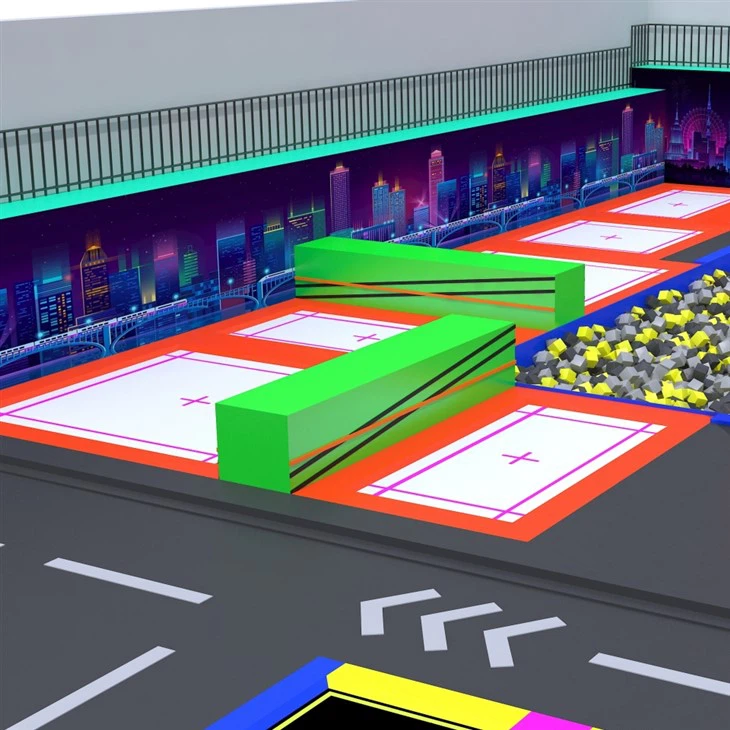 Professional Trampoline dhia Trampoline Park Nyob ze kuv